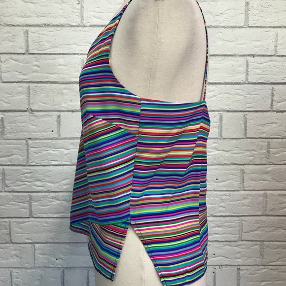 NWT Amanda Uprichard Striped Silk Cami - Picture 3 of 7
